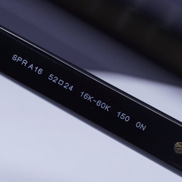 Prada PRA16S 16K60K Square Sunglasses 52mm – Black\Blue Light Block - Picture 8 of 10